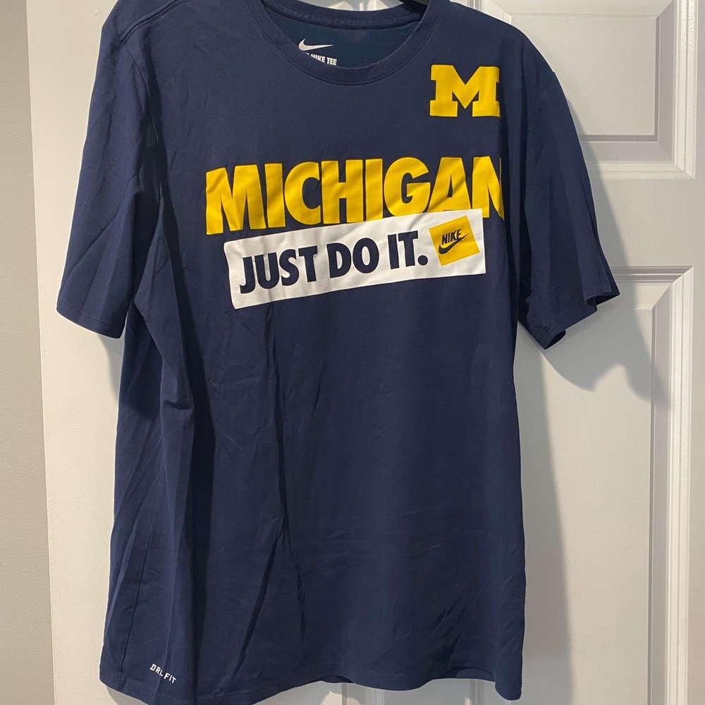 Michigan Nike DRI-FIT tee shirt